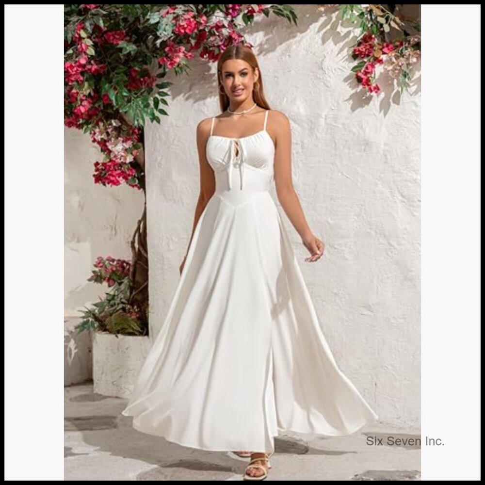 Polyester Elastane Spaghetti Strap Corset Dress B… - image 5